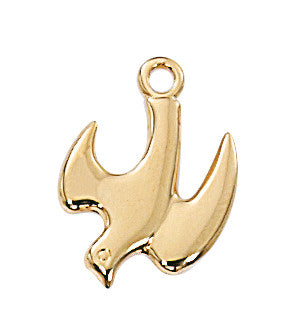 Gold Plated Sterling Silver Holy Spirit Necklace