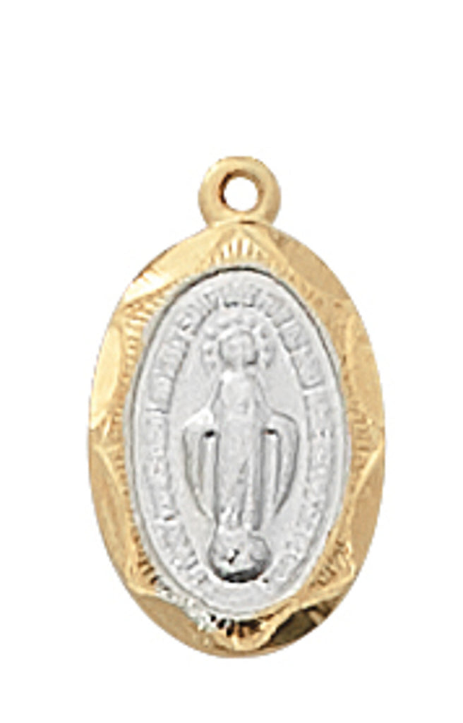 Miraculous Medal - Gold over Sterling