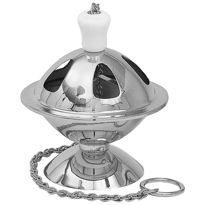 Bright Nickel Plated Censer and Boat Set | Koley's Inc.