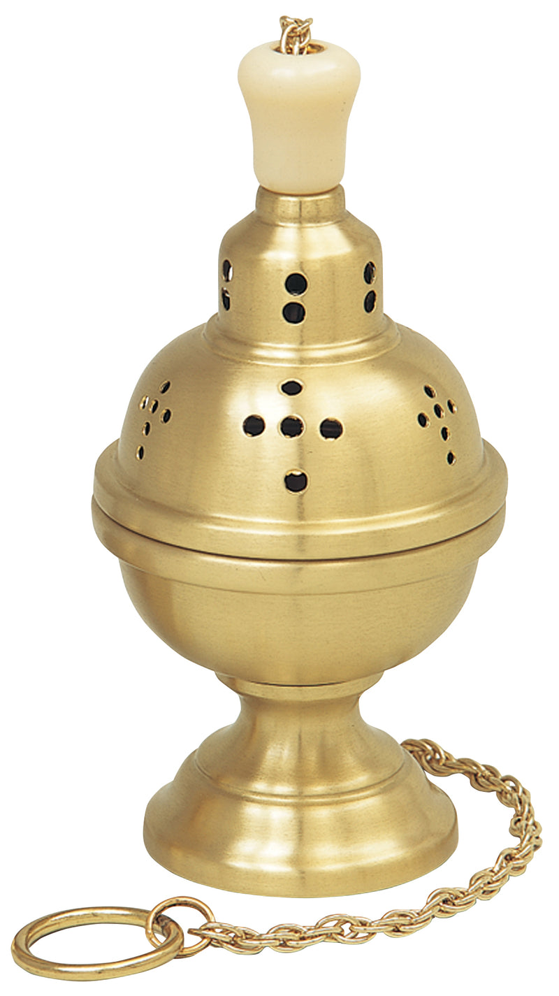 Censer and Boat Set | Polished Brass | 9" H | Koley's Inc.