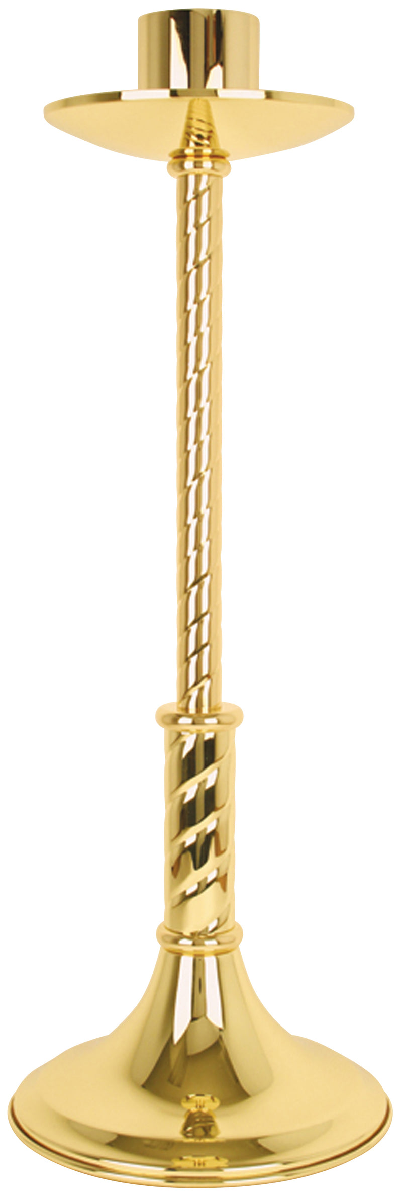 Low-Profile Paschal Candle Holder | 28" H, 10-1/2" Base, 3" Socket | K-1135-LP | Koley's Inc.