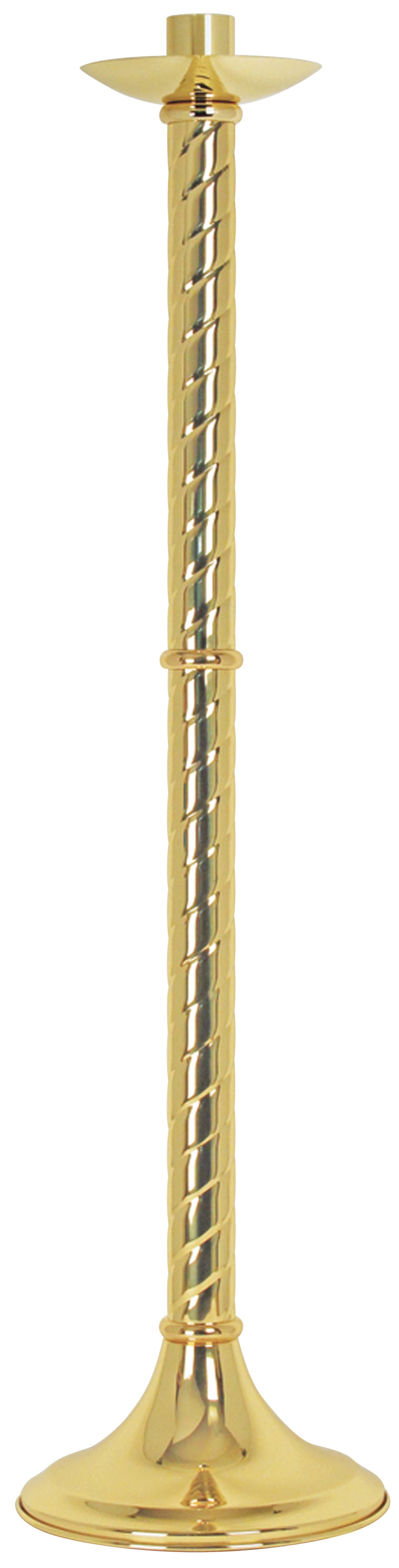 Polished Brass Paschal Candle Holder | Koley's Inc.