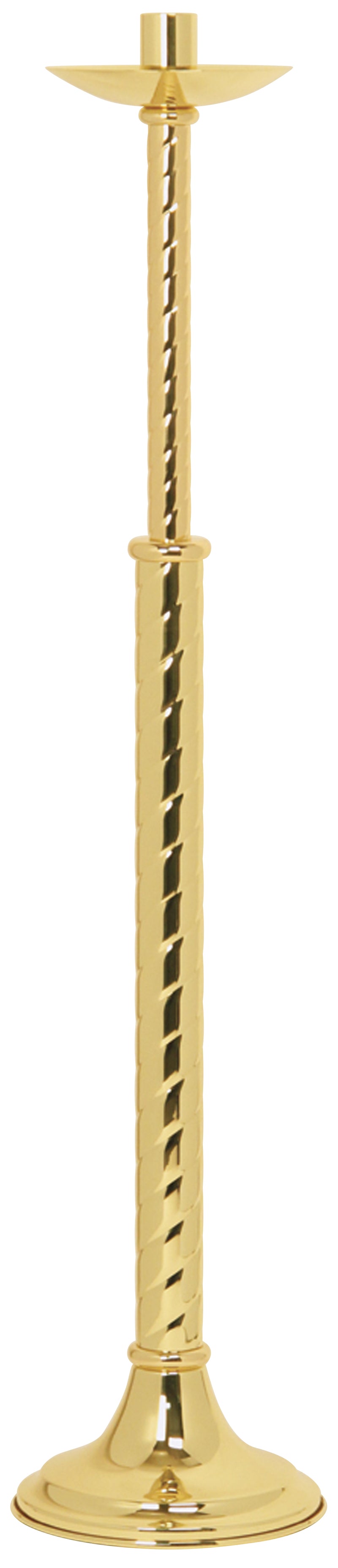 Polished Brass Processional Candle Holder | 42" H | Koley's Inc.