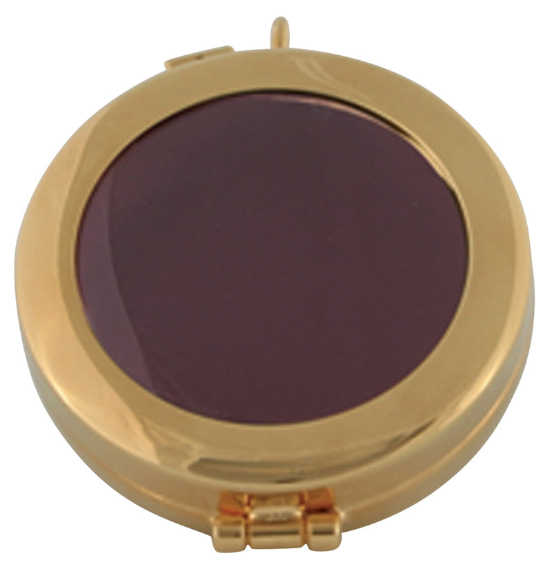 24K Gold Plated Relic Holder with See-Through Cover | 2-1/8" Dia. | K-135L | Koley's Inc.