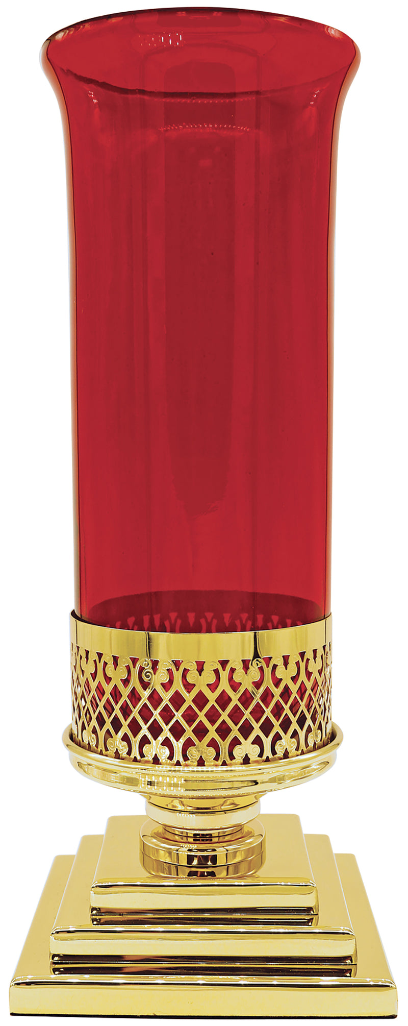 Polished Brass Sanctuary Lamp | 5" H, 3-Step Base | K-1353 | Koley's Inc.