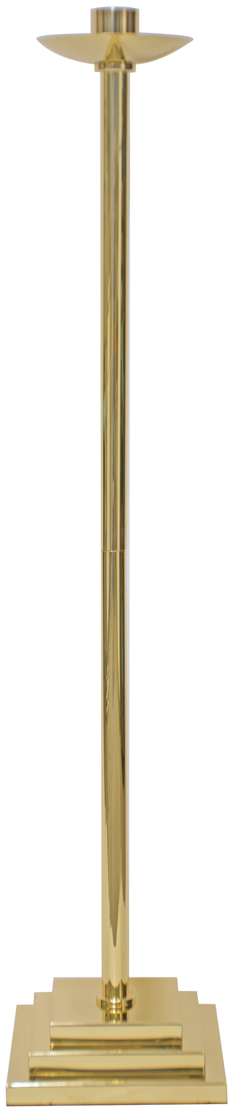 Nickel-Plated Paschal Candle Holder | 48" H, 3-Step Base | K-1355-NICKEL | Koley's Inc.