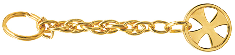 24K Gold Plated Tabernacle Key Chain | 5" High Polished | K-136-GOLD | Koley's Inc.
