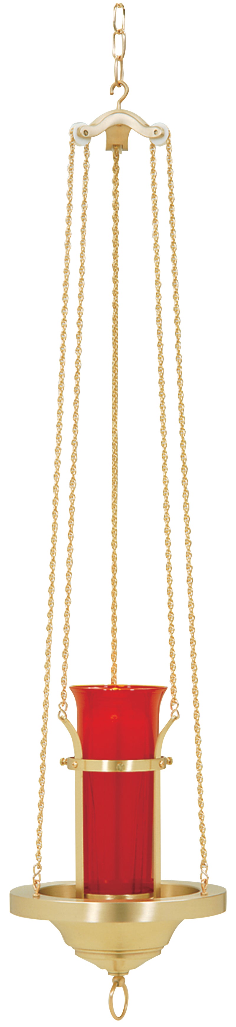 Hanging Sanctuary Lamp Satin Bronze Electrified | Koley's Inc.