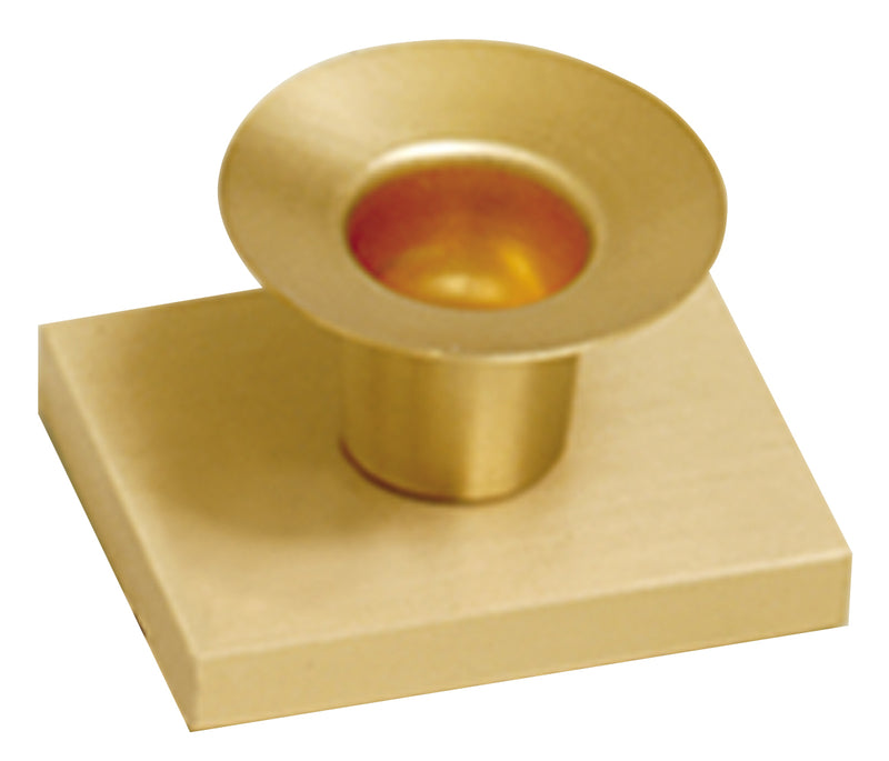 Brass Satin Finish Altar Candlestick | 1-1/2" H | Koley's Inc.