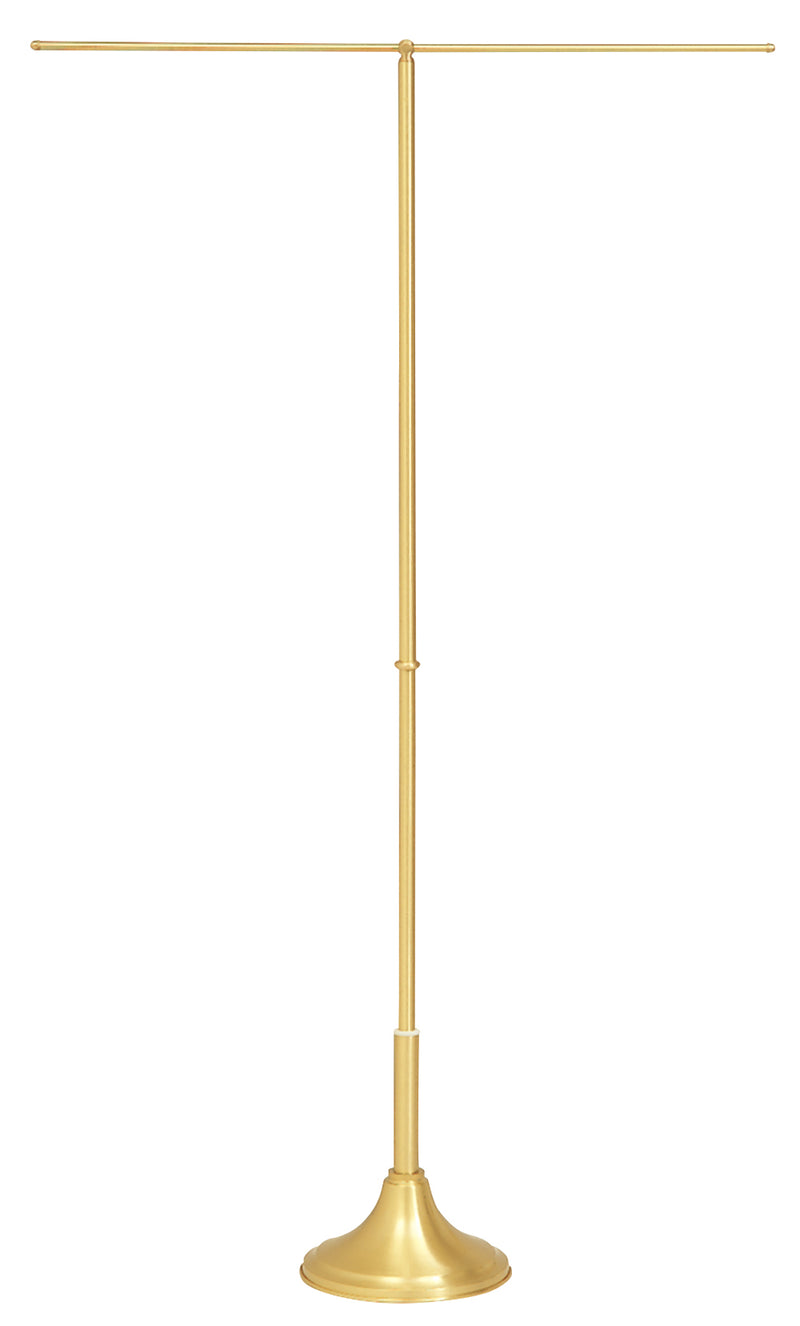 Satin Brass Processional Banner Stand | Koley's Inc.