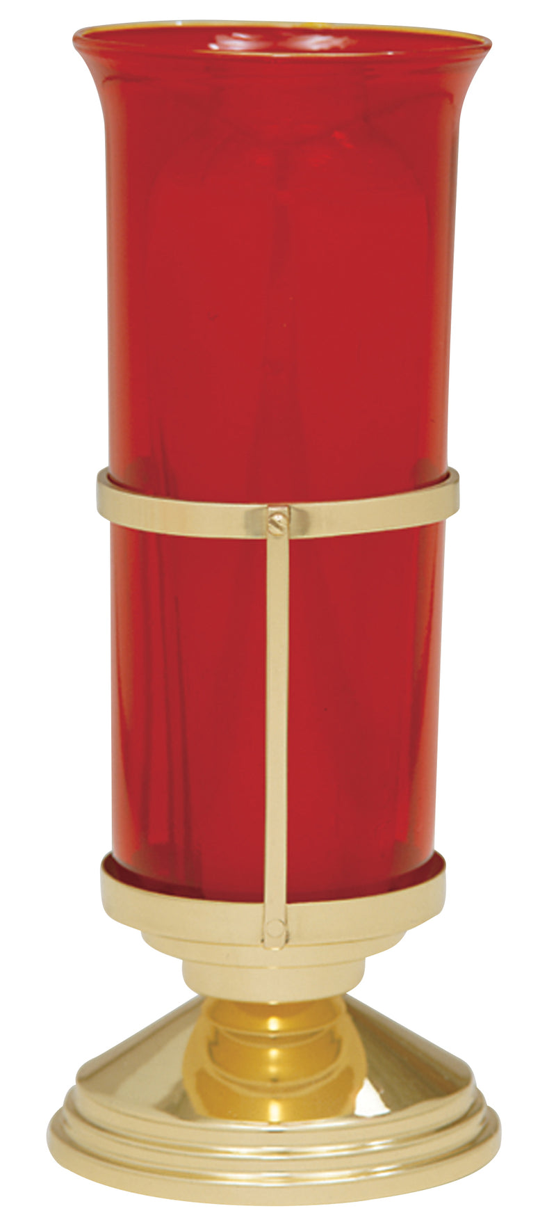Brass Bright Finish Sanctuary Lamp | 7-3/4" H | 5" Base | K-179 | Koley's Inc.
