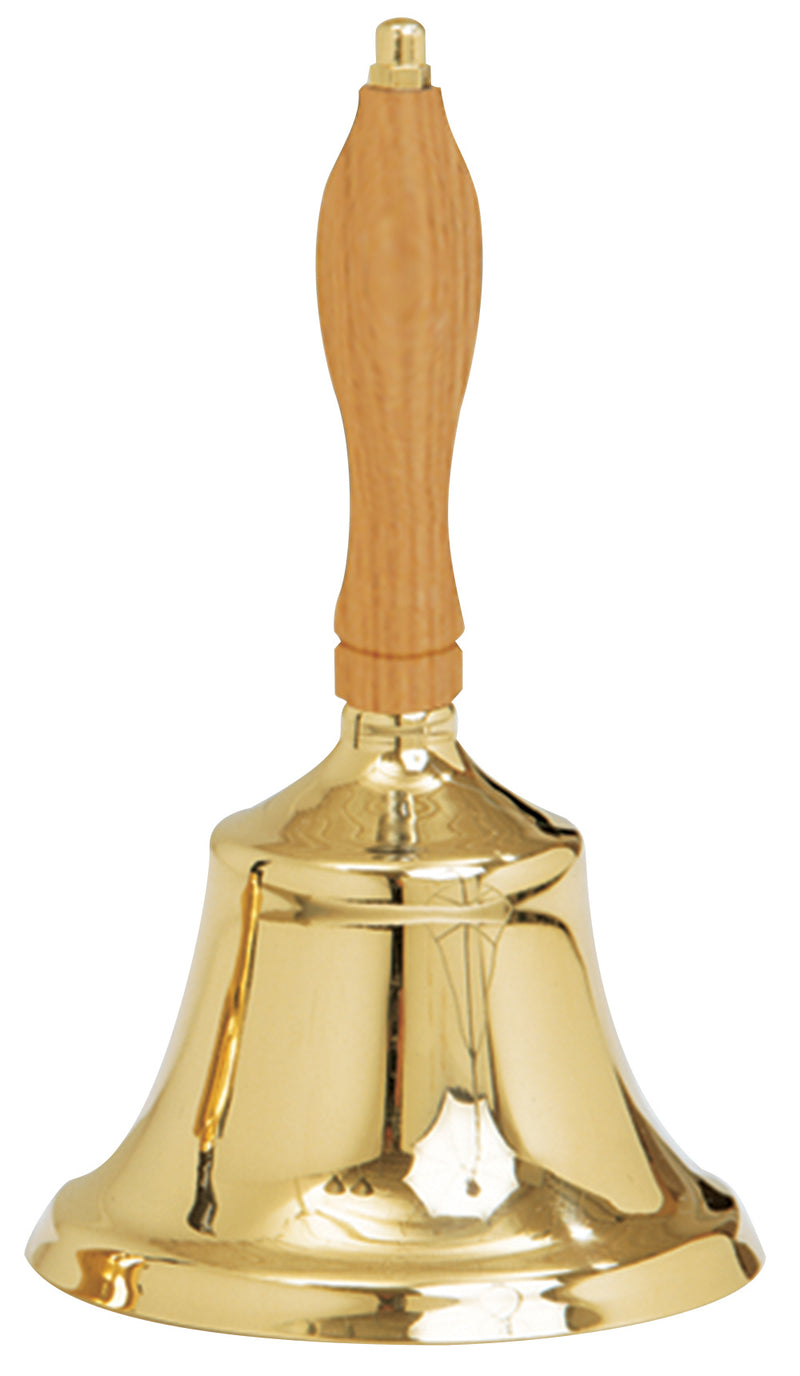 Large Brass School Bell, Engravable, 6" x 10" | Koley's Inc.
