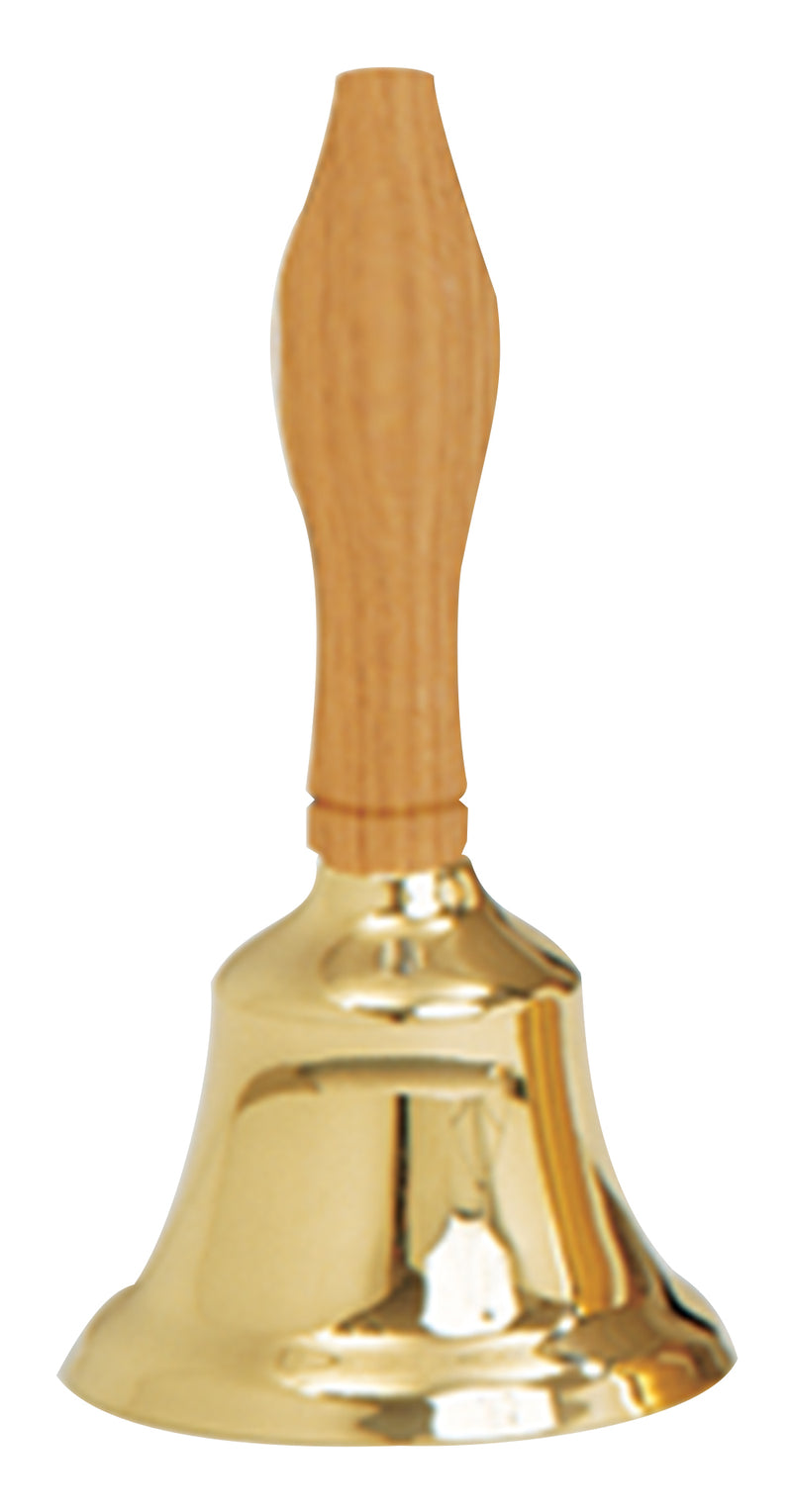 Small School Bell, 24K Gold Plated, Engravable | Koley's Inc.