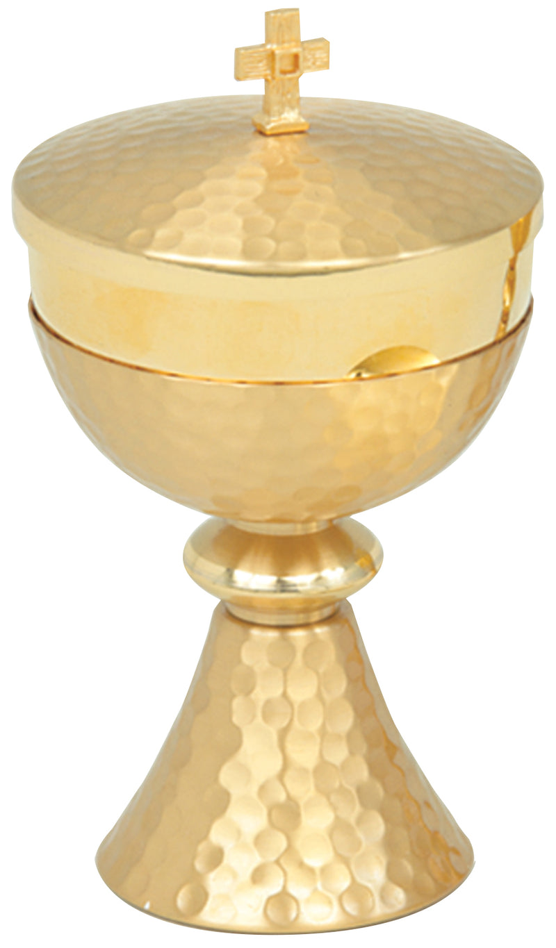 Ciborium with Hammered Finish | 24K Gold Plated | Koley's Inc.