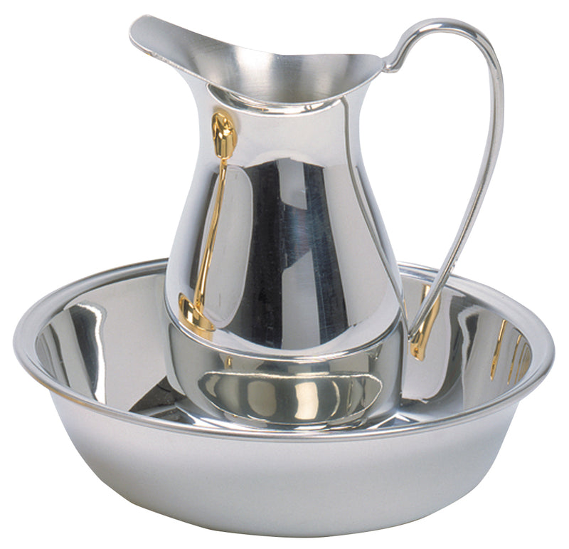 Basin, 8" Dia., Polished Pewter | Koley's Inc.