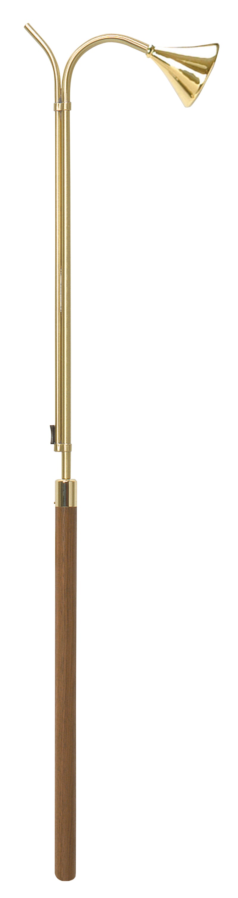 Solid Brass Candle Lighter, 36", Walnut Handle | Koley's Inc.