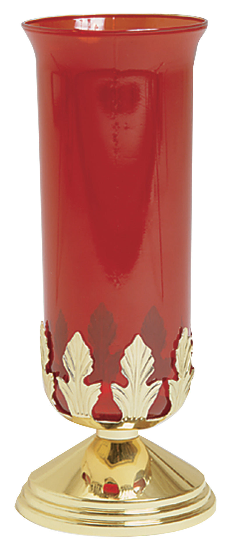 7-Day Votive Stand, Brass Base with Leaf Motif | Koley's Inc.