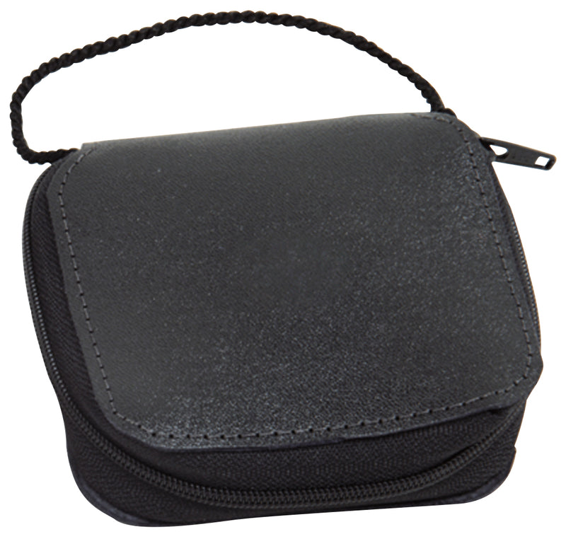 Zipper Leather Burse with Pocket and Neck Cord | Koley's Inc.