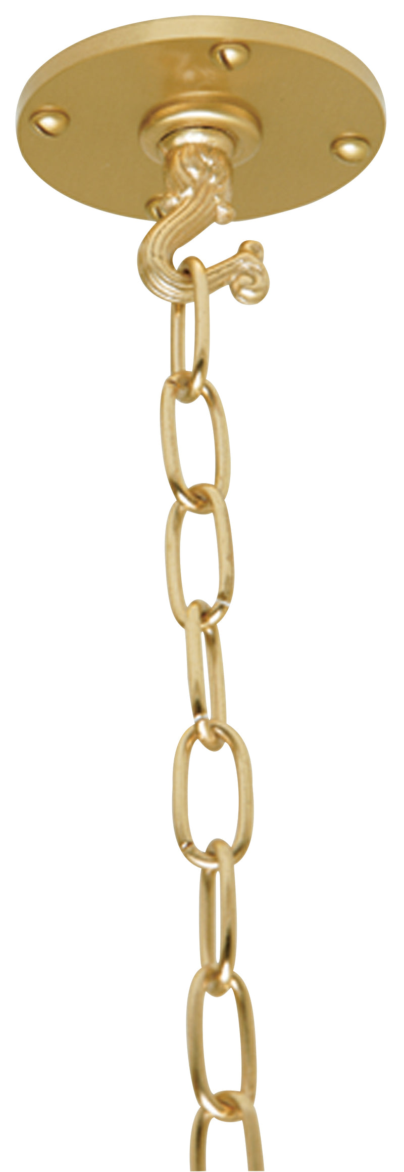 Polished Brass Steel Chain for Sanctuary Lamps | Per Foot | K-319-BRASS | Koley's Inc.