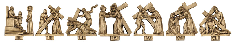 Solid Bronze Stations of the Cross Set | 14 Figures Without Plaque | K-379-B | Koley's Inc.