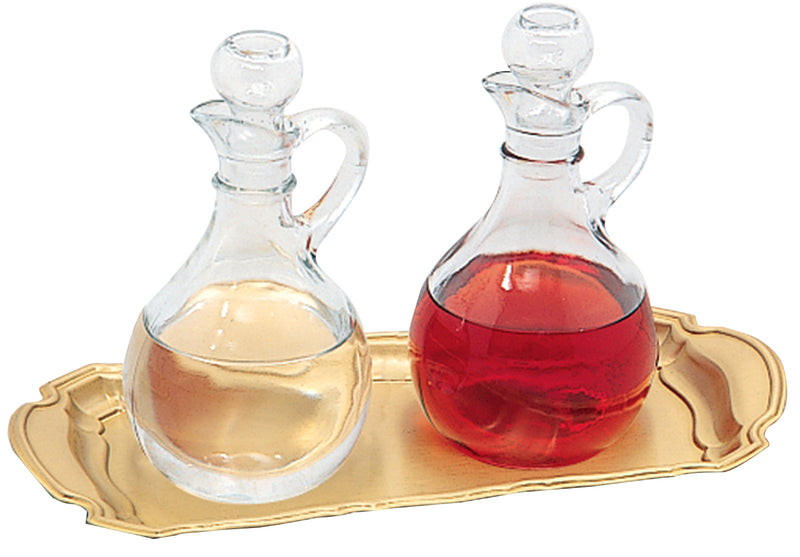 Satin Brass Cruet Tray, 7-1/4" x 10" | Koley's Inc.