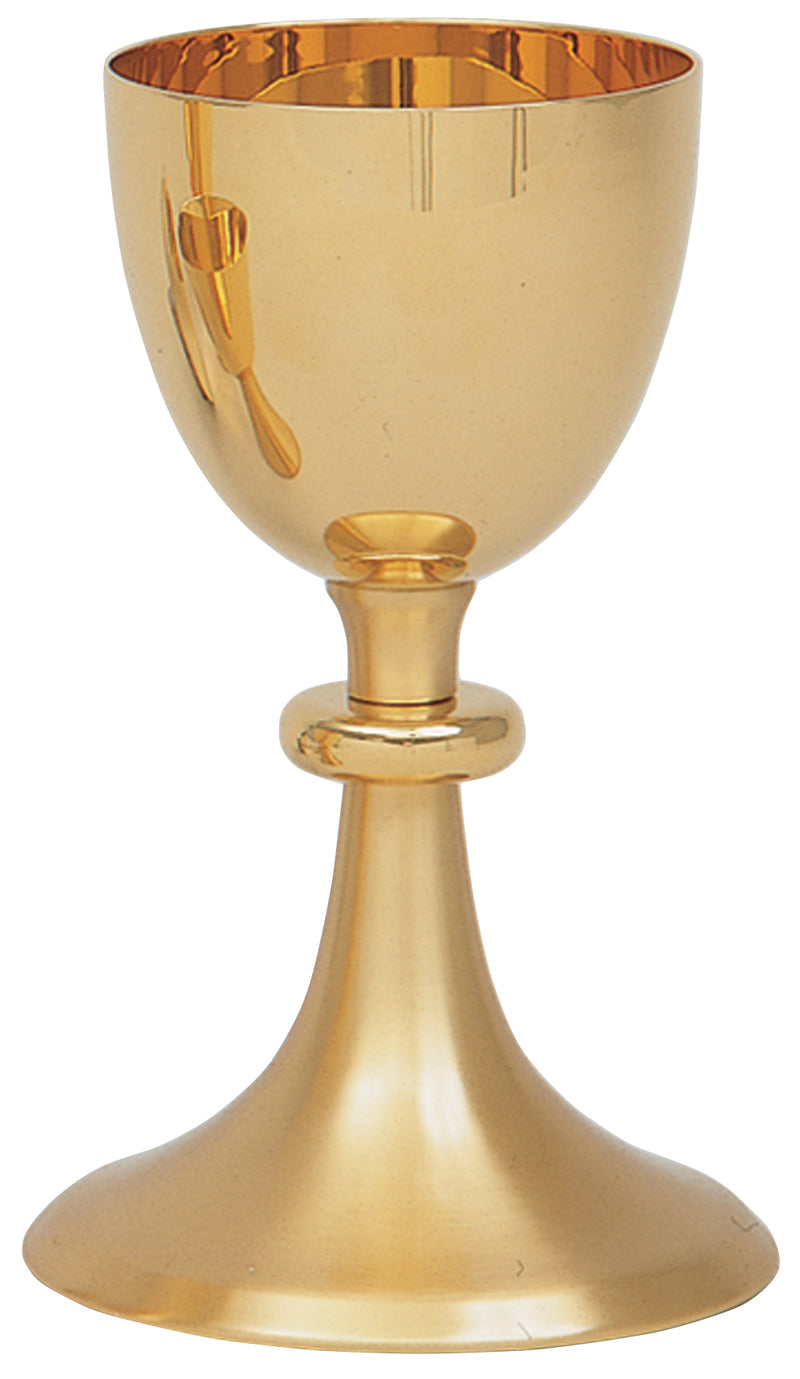 Satin Gold Plated Chalice with Base Plate | Koley's Inc.