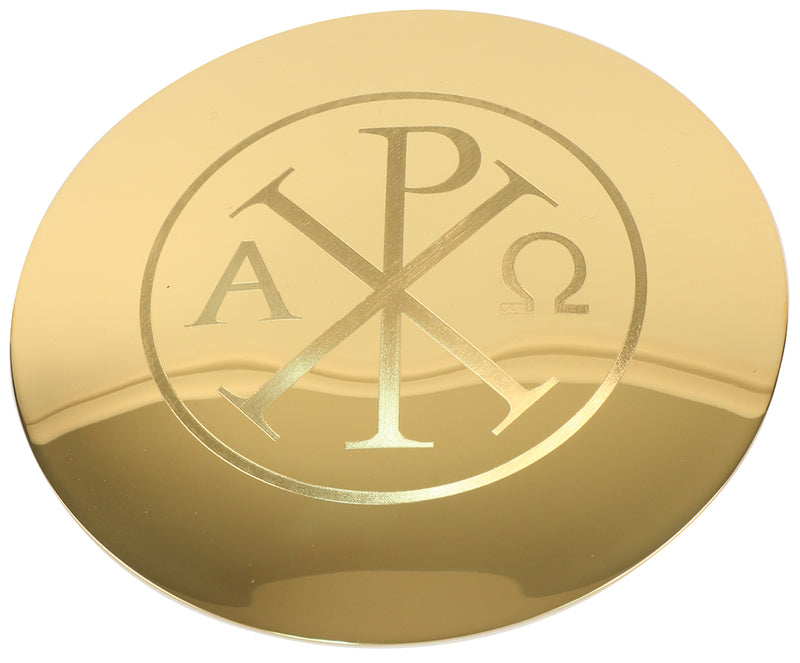 Gold Scale Paten with Chi-Rho Design | Koley's Inc.