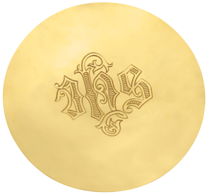 Gold Scale Paten with IHS Emblem | Koley's Inc.