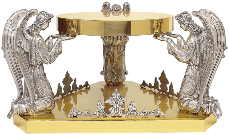 Gold Plated Thabor with Three Adoring Angels | 8-1/4" H x 17" W | K-403 | Koley's Inc.