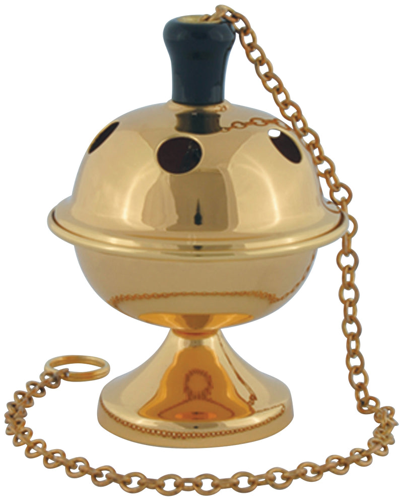 Censer | Polished Brass | 4-1/2" H | Globe Style | Koley's Inc.