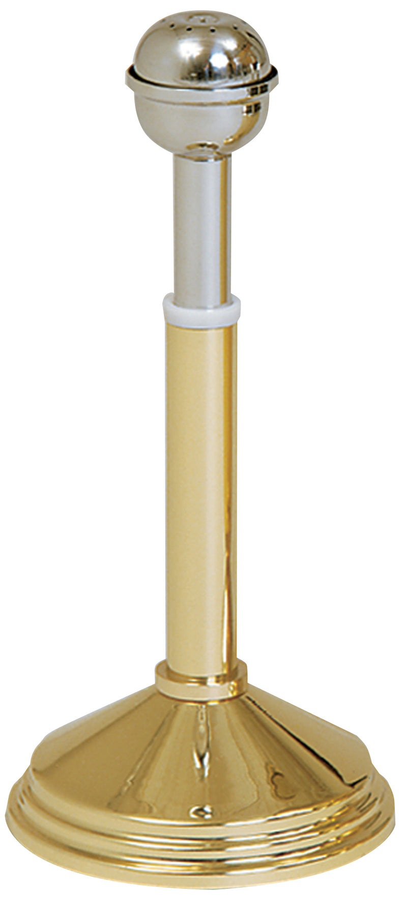 Stainless Steel Reservoir Sprinkler with Polished Brass Stand | Koleys Inc.