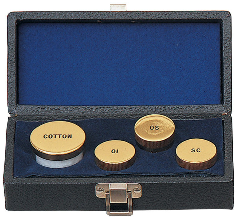 Sacristy Holy Oil Set | Stainless Steel Containers in Case | K-41 | Koley's Inc.
