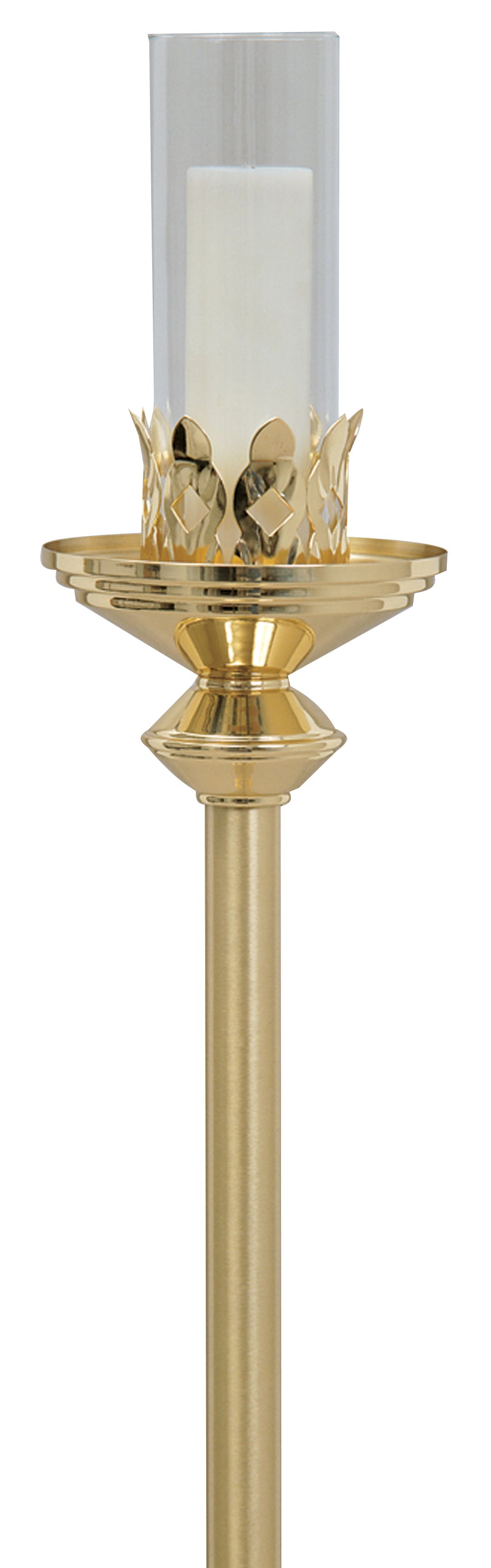 Replacement Altar Candlestick Glass 3" x 8" | Koley's Inc.