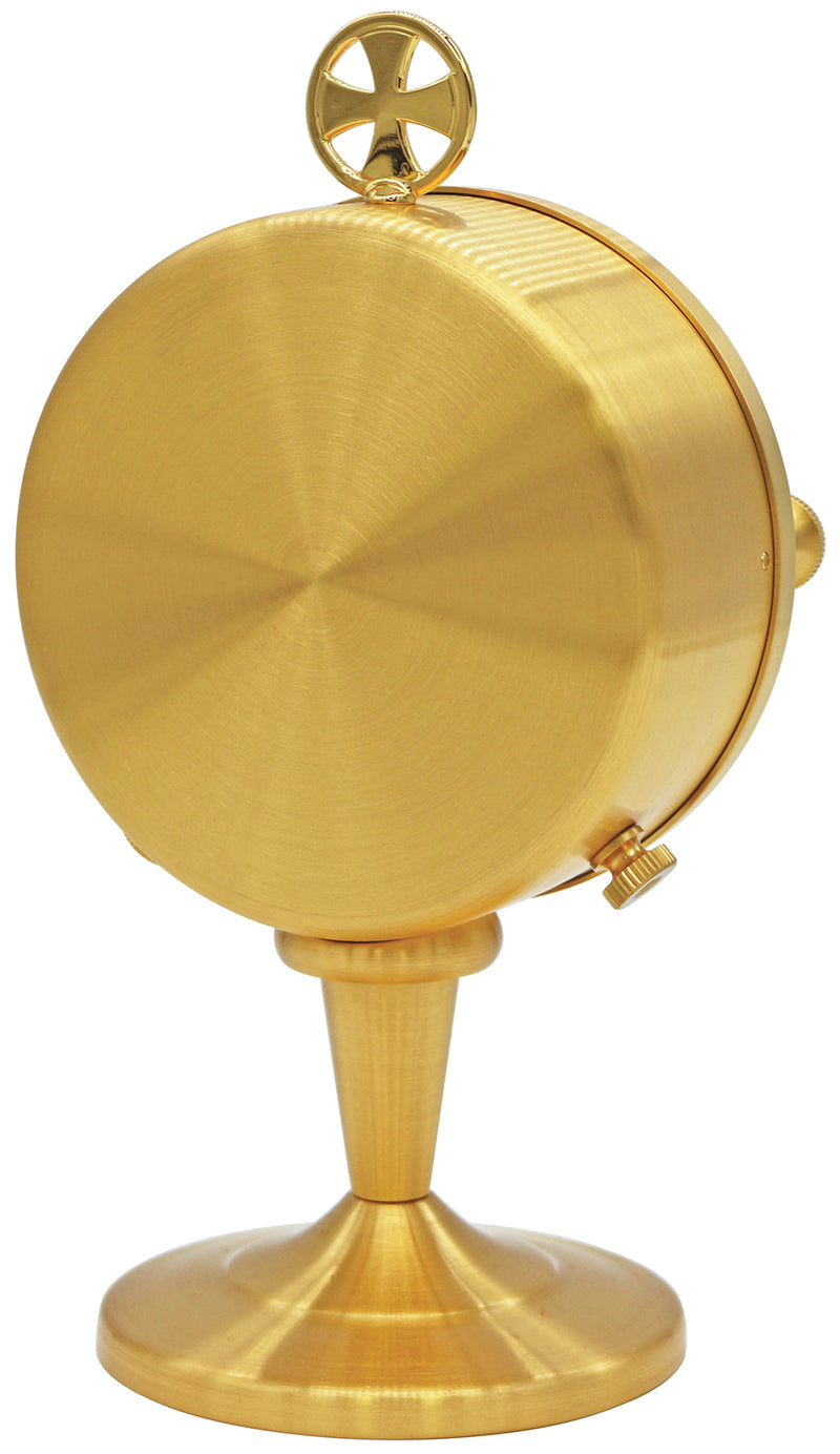 Gold Plated Luna Holder with Satin Finish for Eucharistic Adoration | Koley's Inc.