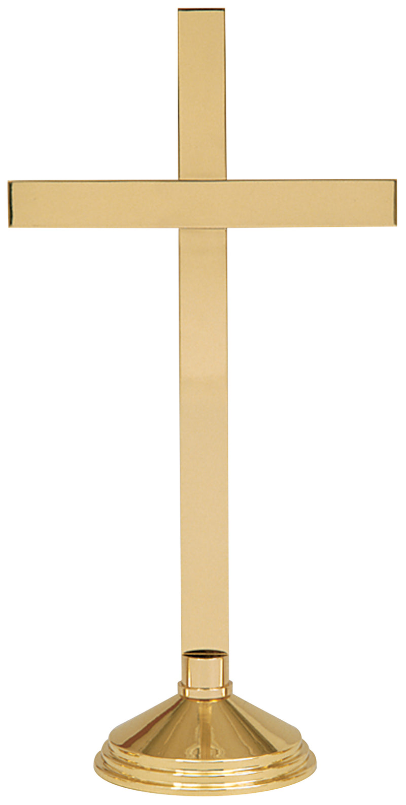 Polished Brass Freestanding Altar Cross | 24" H | Koley's Inc.