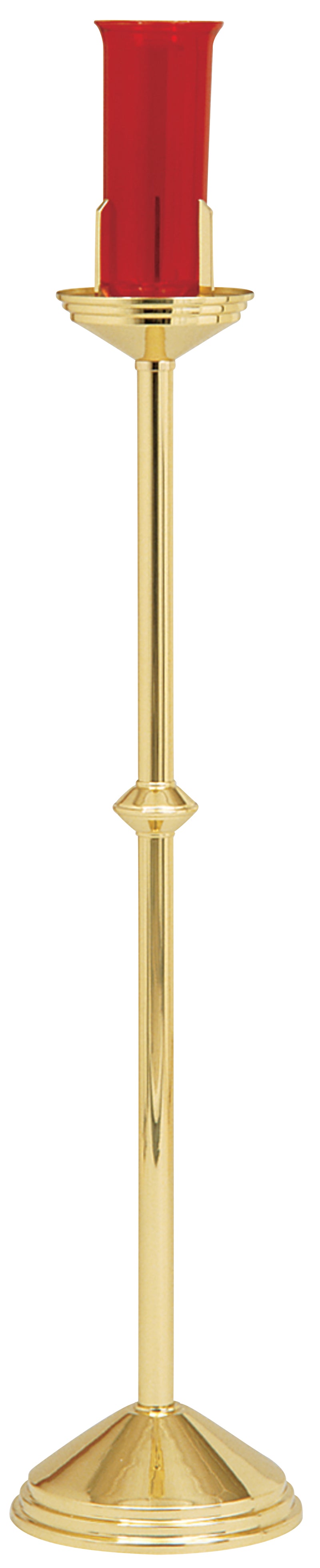 Polished Brass Floor Sanctuary Lamp | 44" H | Blessed Sacrament | Koley's Inc.