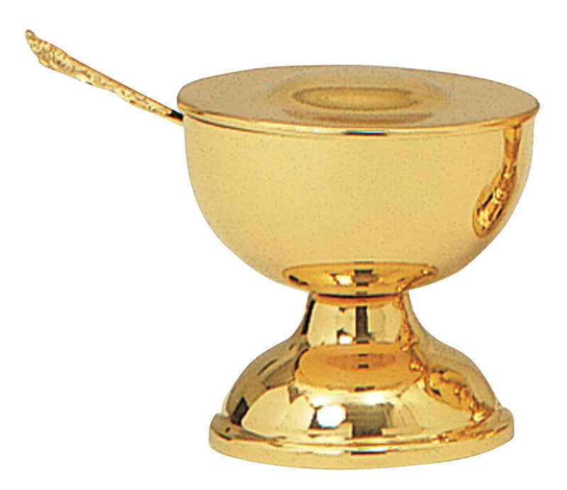 Eastern Rite Censer and Boat | 24K Gold Plated | 4 Chains with 12 Bells | Koley's Inc.
