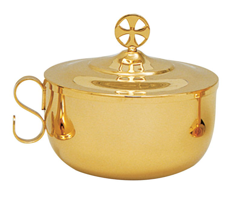 Ciborium with Scroll Handle | 24K Gold Plated | 500 Host | Koley's Inc.