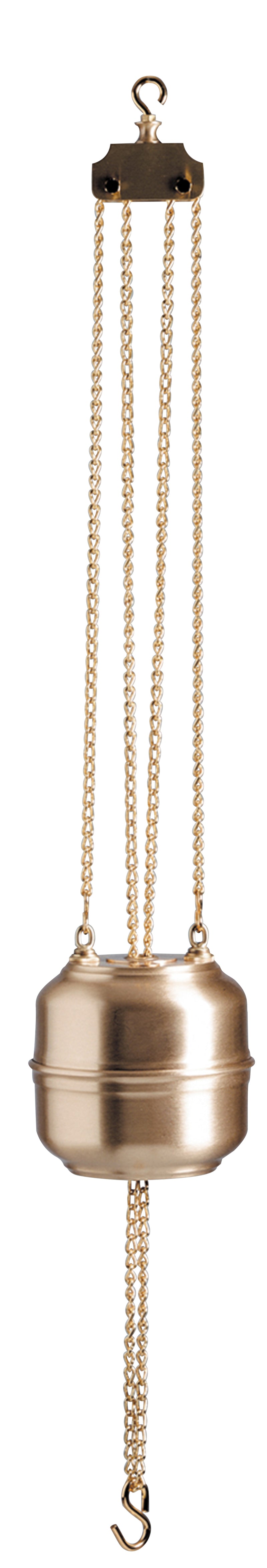 Satin Brass Sanctuary Lamp Counterbalance | 8" Dia. | Koley's Inc.