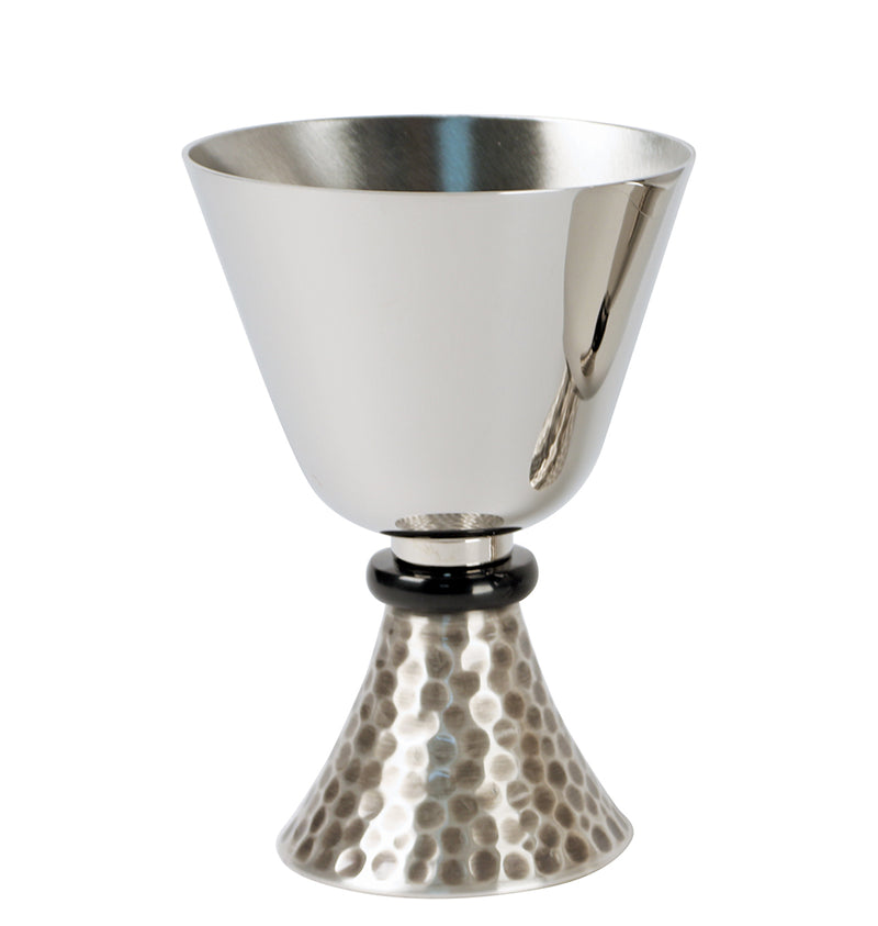 Stainless Steel Chalice with Delrin Node and Hammered Base | Koley's Inc.