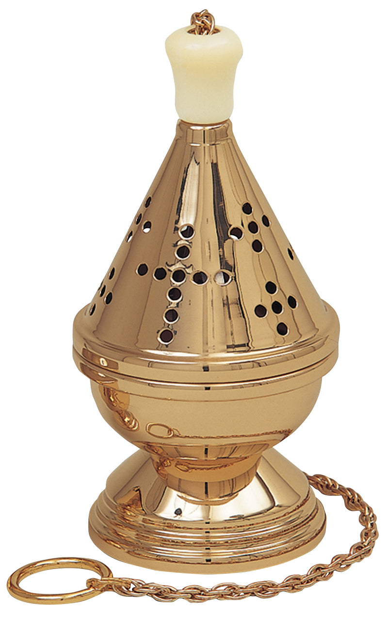 Censer and Boat Set | Satin Bronze | 9" H | Koley's Inc.