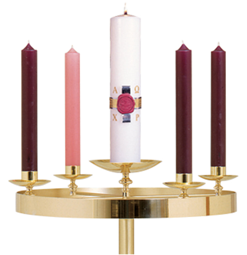 Advent Wreath Ring Only for K-611 Stand | Solid Brass Two-Tone | Koley's Inc.