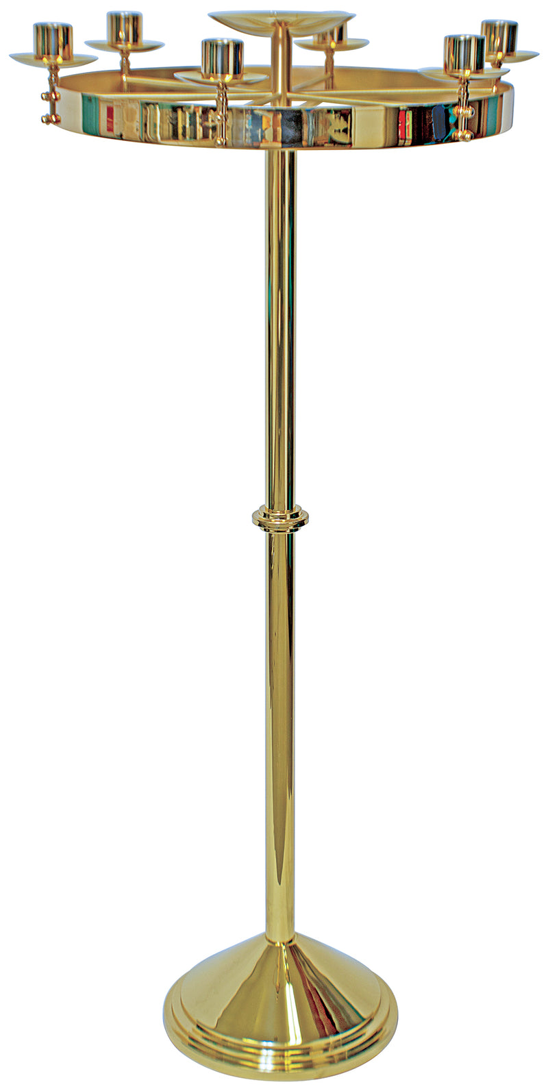 Solid Brass Two-Tone Lenten Wreath Stand | Koley's Inc.