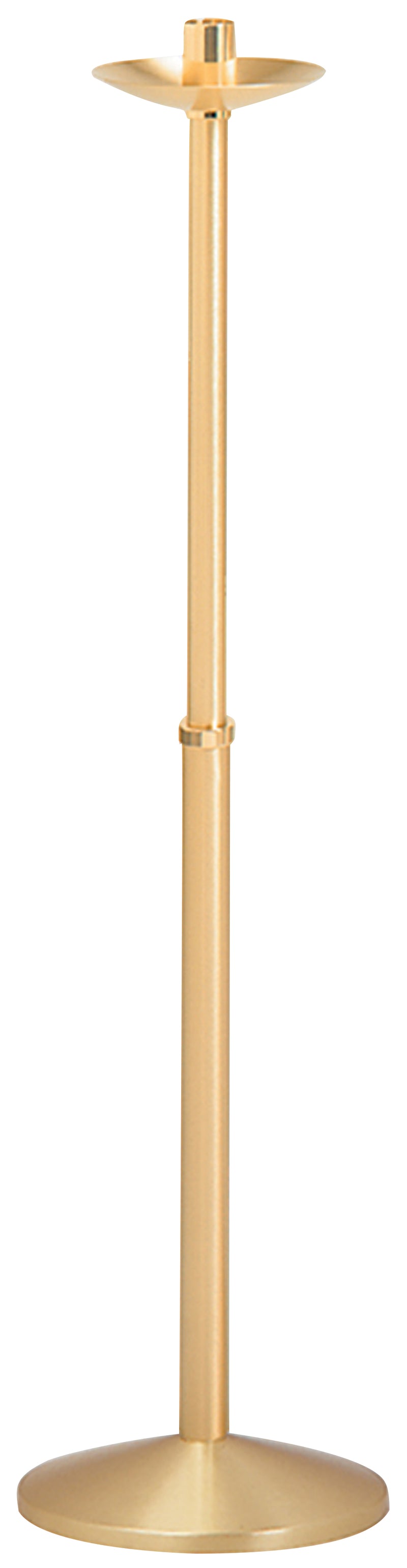 Satin Brass Processional Candlestick | Koleys Inc.