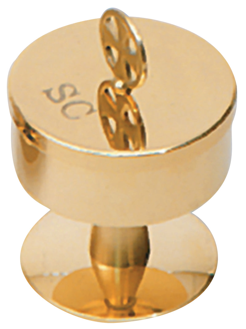 Bishop Oil Stock 24k Gold Plated SC Sacred Chrism 4" | Koley's Inc.