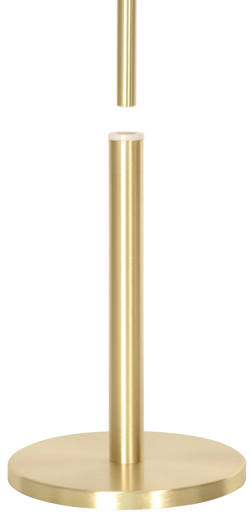Solid Brass Crozier Stand with Nylon Insert, Satin Finish, 13" | Koley's Inc.