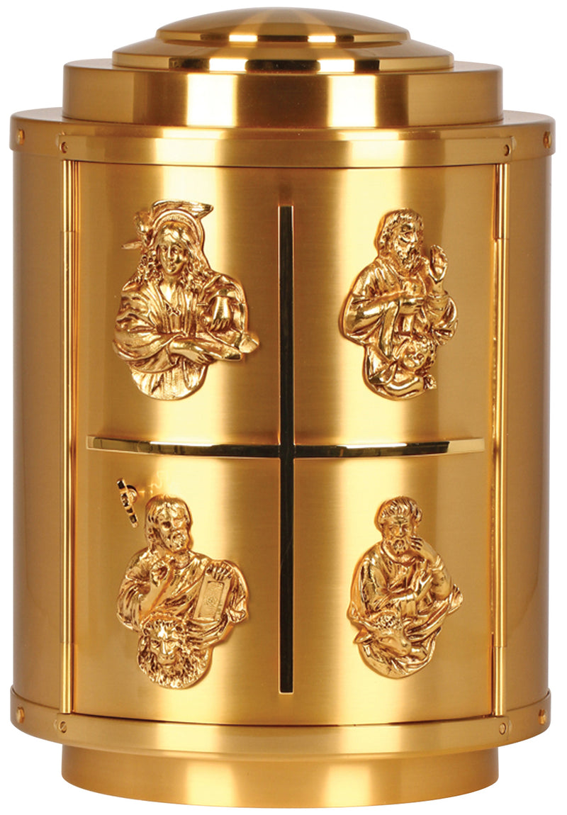 24K Two-Tone Gold Plated Tabernacle | Cross and Four Evangelists | K-670 | Koley's Inc.