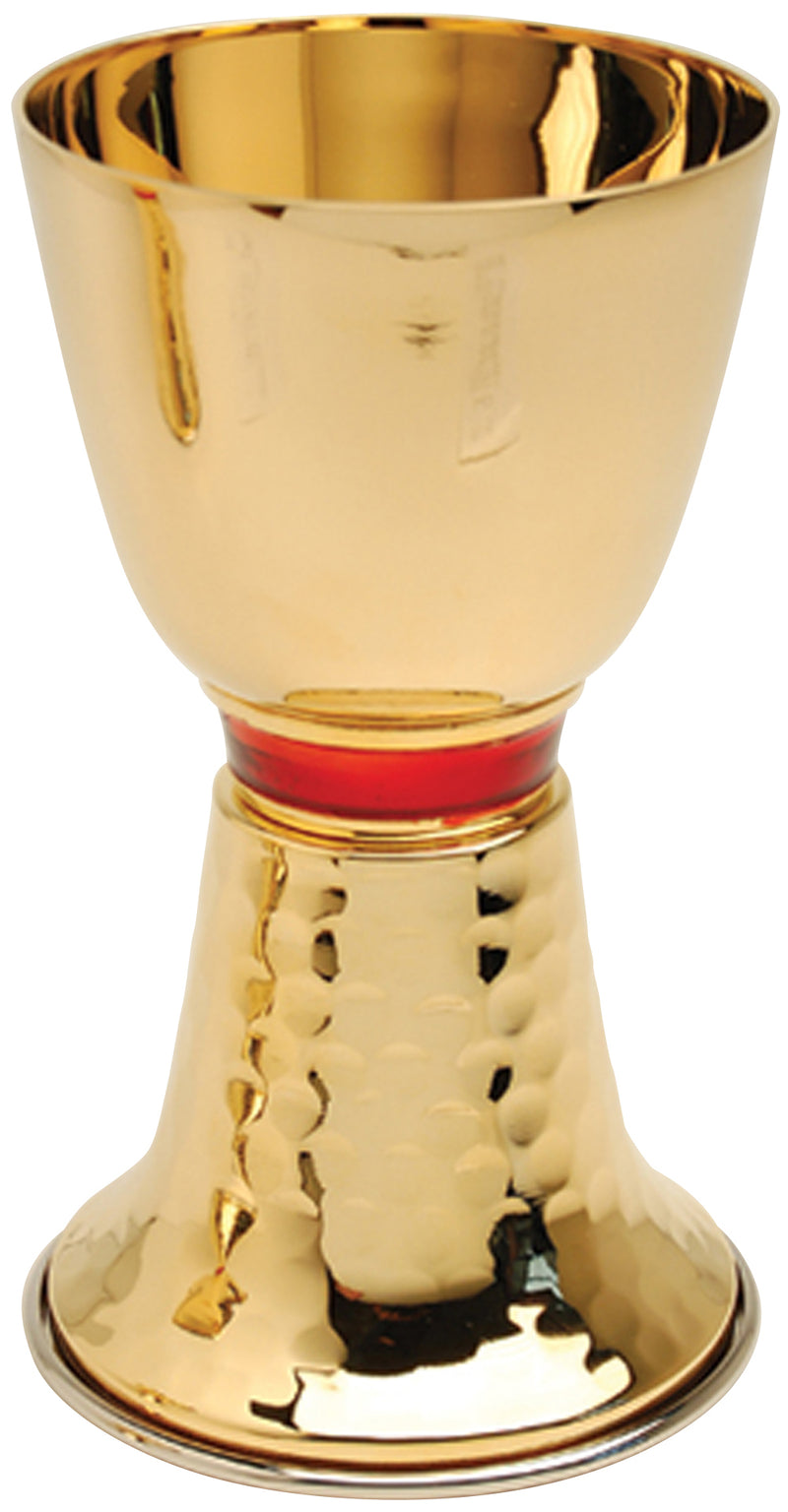 24k Gold Plated Chalice with Red Node | Koley's Inc.