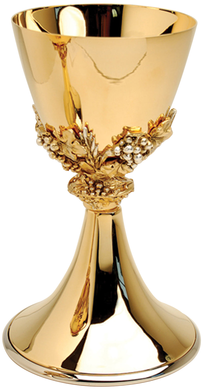 Chalice with Grapevine Relief | 24K Gold Plated | Koley's Inc.