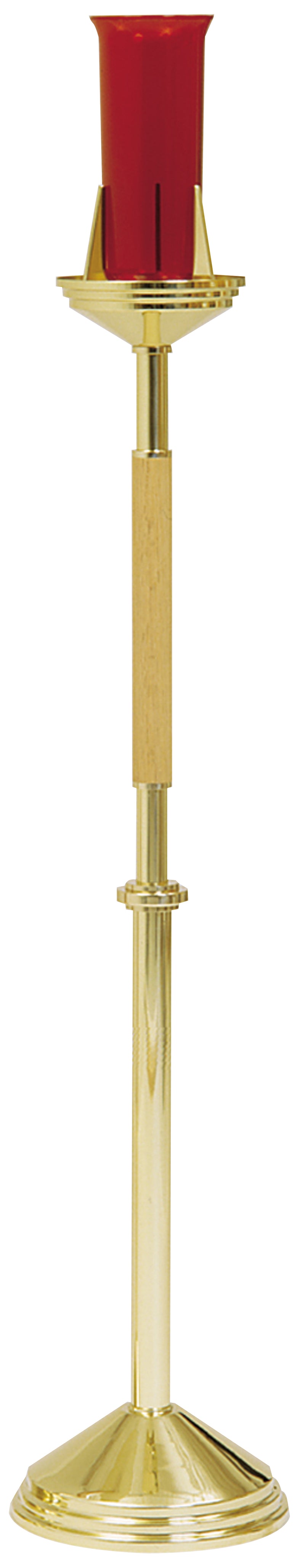 Polished Brass Floor Sanctuary Lamp | Koley's Inc.